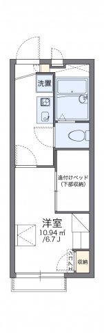 レオパレス堀田の間取り