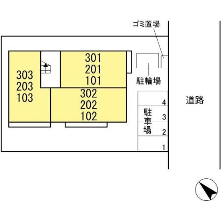 プレジール南柏の区画図