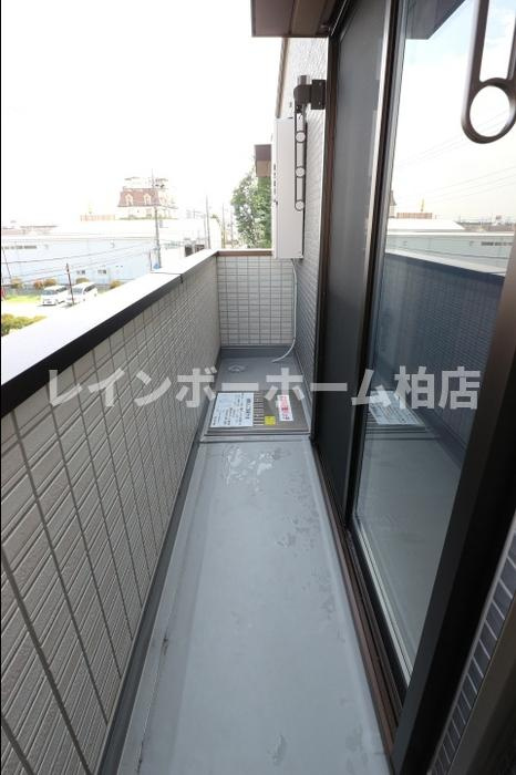 プレジール南柏のバルコニー