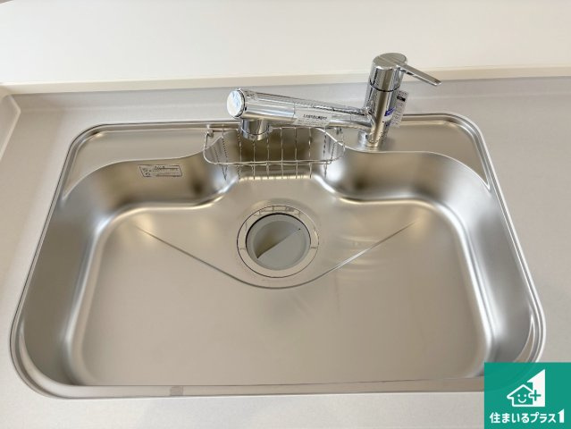 長浜市川崎町　新築一戸建ての設備|洗い物も楽にできる、広々シンク！