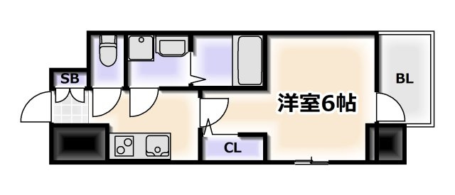 【間取り】 | エスリード大阪フェリス