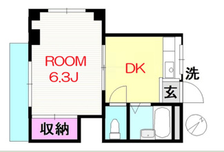 【間取り】 | ハイム花咲町