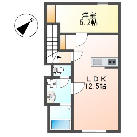 ベルメゾン矢取の間取り
