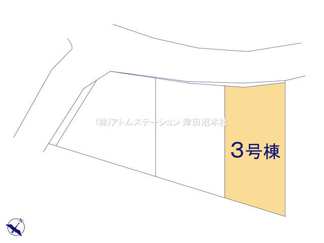 【区画図】 | アトムセレクト船橋市前原西１８期３号棟