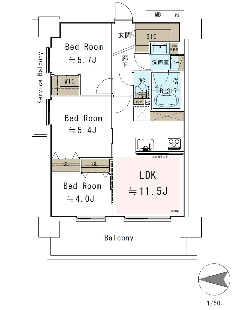【間取り】 | ミオカステーロ入谷