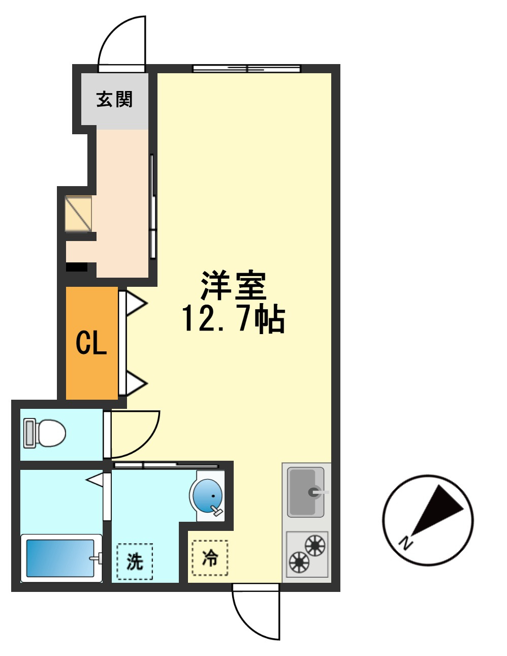 ハイツ柴又の間取り