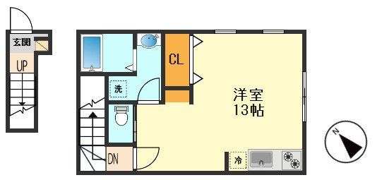 ハイツ柴又の間取り