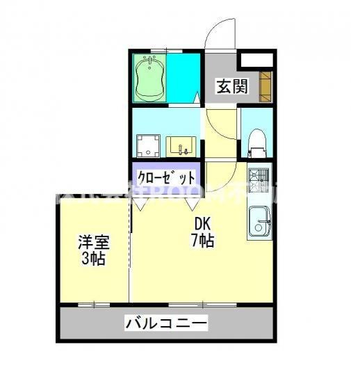 Hermitの間取り