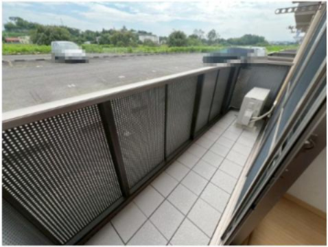 BBマーグⅡのバルコニー