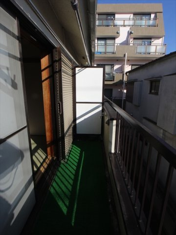 大泉パールハイツのバルコニー