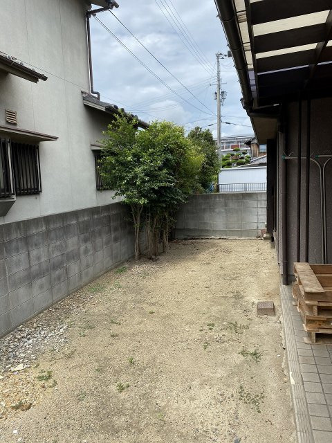 中地戸建の庭