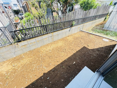 【庭】 | 市川市本北方１丁目新築戸建【北方小学校：9分】 | 北側庭スペース