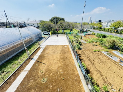【展望】 | 市川市本北方１丁目新築戸建【北方小学校：9分】 | バルコニーより道路側眺望・南西道路で日当たり