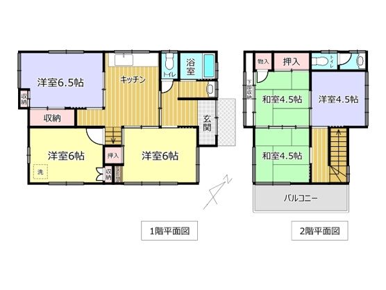 【間取り】 | 伊東市玖須美元和田　戸建
