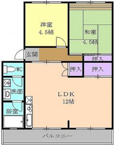 【間取り】 | 仲田苑