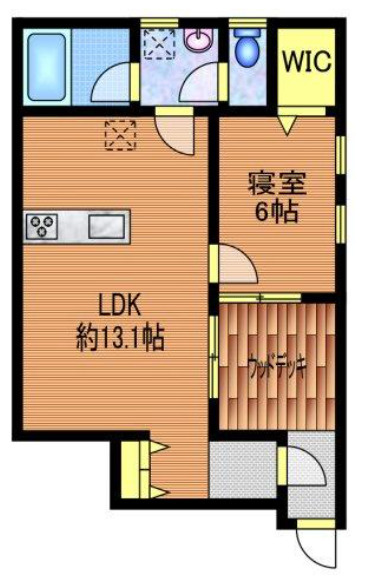 エコリビングステージ上北台　北棟(エコリビングステージカミキタダイ)の間取り