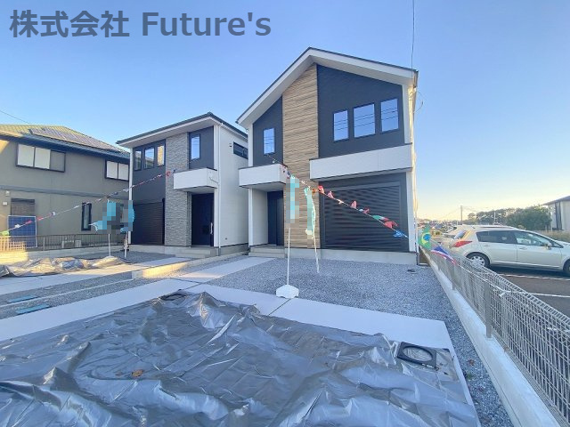 流山市平和台5丁目　新築戸建　全2棟　1号棟の外観|敷地面積47.48坪のゆとりの邸宅です