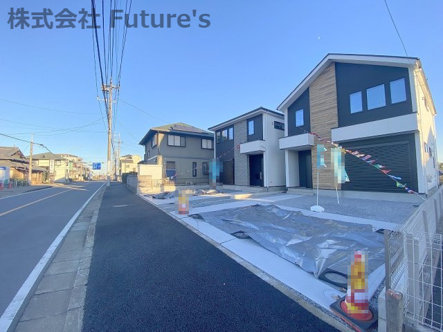 流山市平和台5丁目　新築戸建　全2棟　1号棟の前面道路含む現地写真|前面道路含む現地写真です。