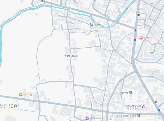 高槻市宮之川原元町　売土地の地図