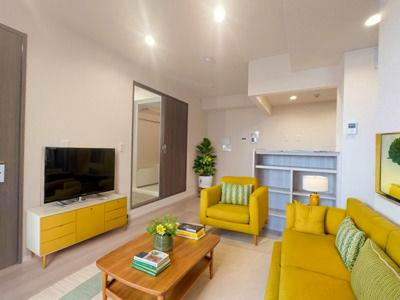 スリーレイヤー柏の葉(Three　Lyaer柏の葉) の居間・リビング|CGで家具等を配置したものです。実際に家具等は含まれません。