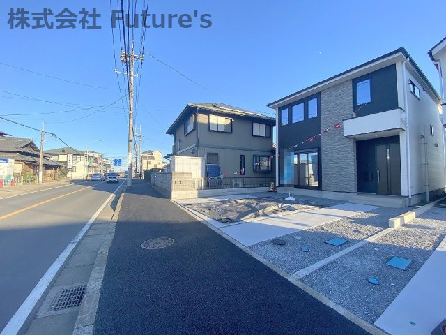 流山市平和台5丁目　新築戸建　全2棟　2号棟の前面道路含む現地写真|前面道路含む現地写真です。