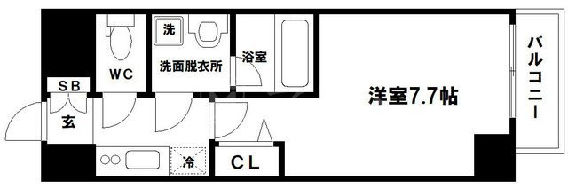 レジュールアッシュ大阪城ＷＥＳＴの間取り