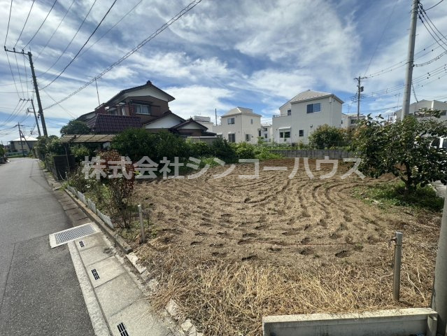 【外観】 | 久喜市東大輪　売地 | 土地面積約114坪のゆとりある敷地です。