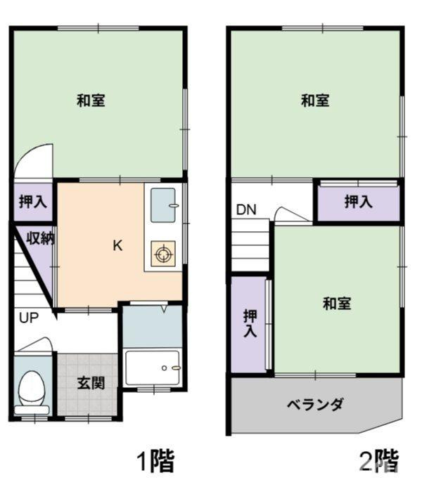 西田中町戸建の間取り