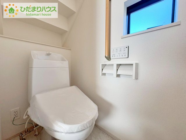 日立市東金沢町4丁目　新築戸建のトイレ|トイレは1F、2F共に完備！取り合いになることがありませんね(^^)/