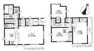 【間取り】 | 藤沢市石川1丁目  1号棟 3期 | 都市ガス　網戸標準仕様　シャッター5箇所付　Ｗロックカードキー（FamiLock 電池式)　食洗機・浄水器　浴室乾燥機+窓・浴室TV　全居室収納