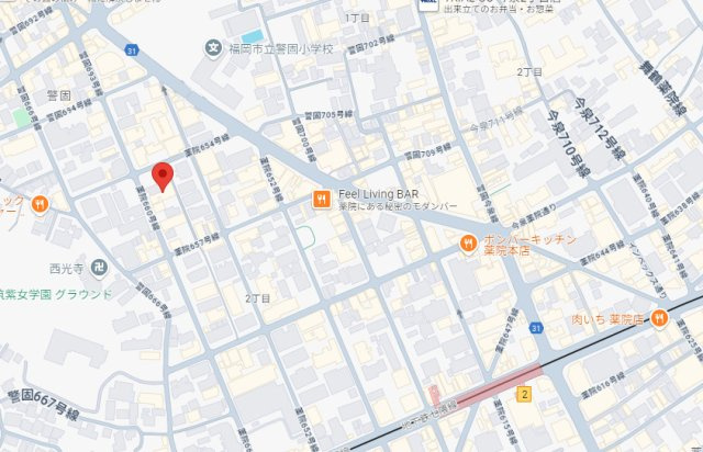 スバルマンション薬院の地図