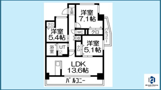 【間取り】 | プログレッソ花の木