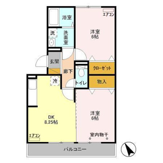 【間取り】 | ラフォーレ上ノ台Ｂ
