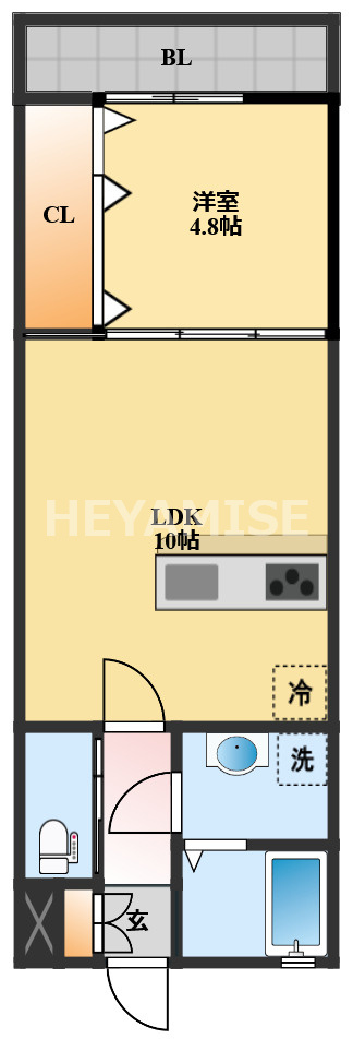 Seven Stars栄田町の間取り