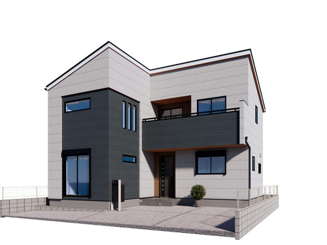 【外観パース】 | 桶川市下日出谷東3丁目　新築戸建　全6棟　6号棟 | 6号棟