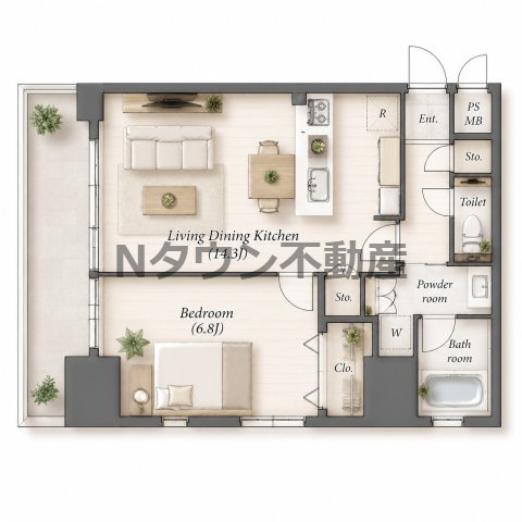 【間取り】 | FIRST RESIDENCE SAKAE(ファーストレジデンス栄) | 間取りです。