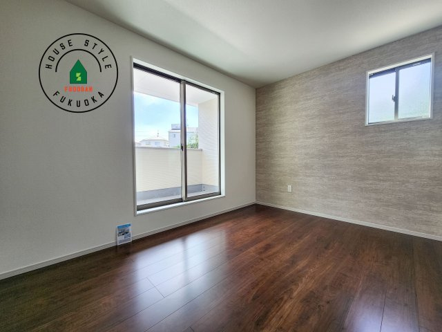 糟屋郡志免町片峰中央4丁目第1-2棟（1号棟）の寝室|主寝室には収納力に優れたクローゼットがありますので、お部屋もすっきり片付きます。