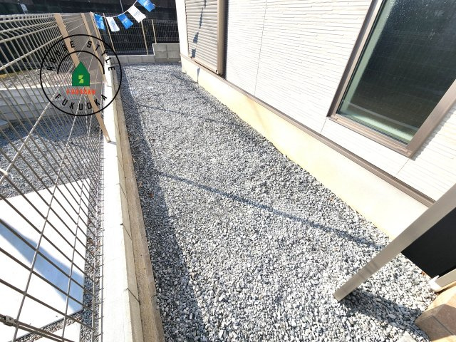 糟屋郡志免町片峰中央4丁目第1-2棟（1号棟）の庭|お庭で自由な時間を過ごせます。