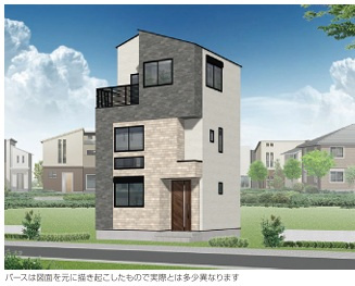 【完成予想図】 | 楽するハウス市川市新井１丁目