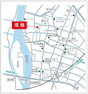 【地図】 | 楽するハウス市川市新井１丁目