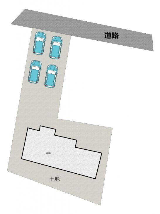 水戸市千波町　中古戸建の区画図