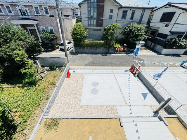 市川市中国分５丁目新築戸建（中国分９期）の展望|バルコニーより道路側眺望・南道路で日当たり良好♪