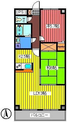 サンプレミール浦和の間取り