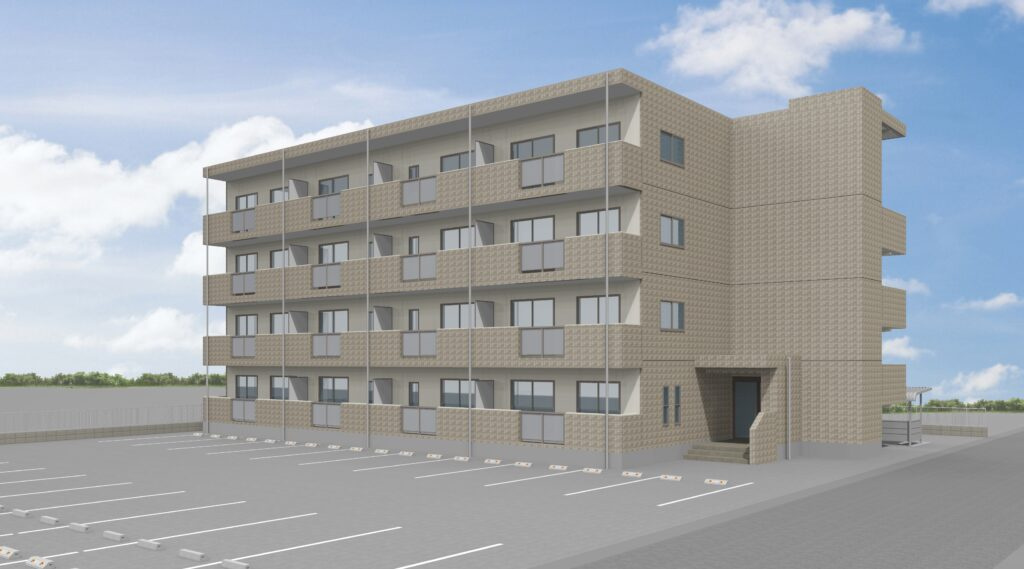 ハピネス祥の外観パース