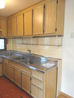 【キッチン】 | 西千葉戸建貸家 | 大容量のシステムキッチン！