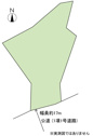 【間取り】 | 土地面積1055㎡（319.13坪）・南西側県道沿い（道路との高低差あり）