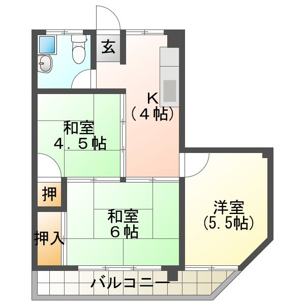 ミノルマンションの間取り