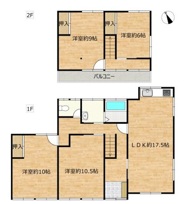 深谷市中瀬　中古戸建の間取り