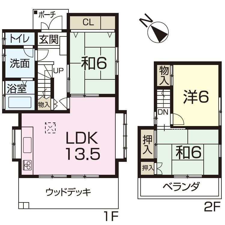 書写一戸建 3LDKの間取り