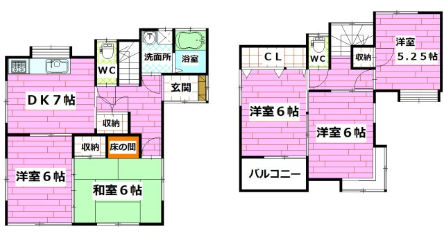 内田邸の間取り